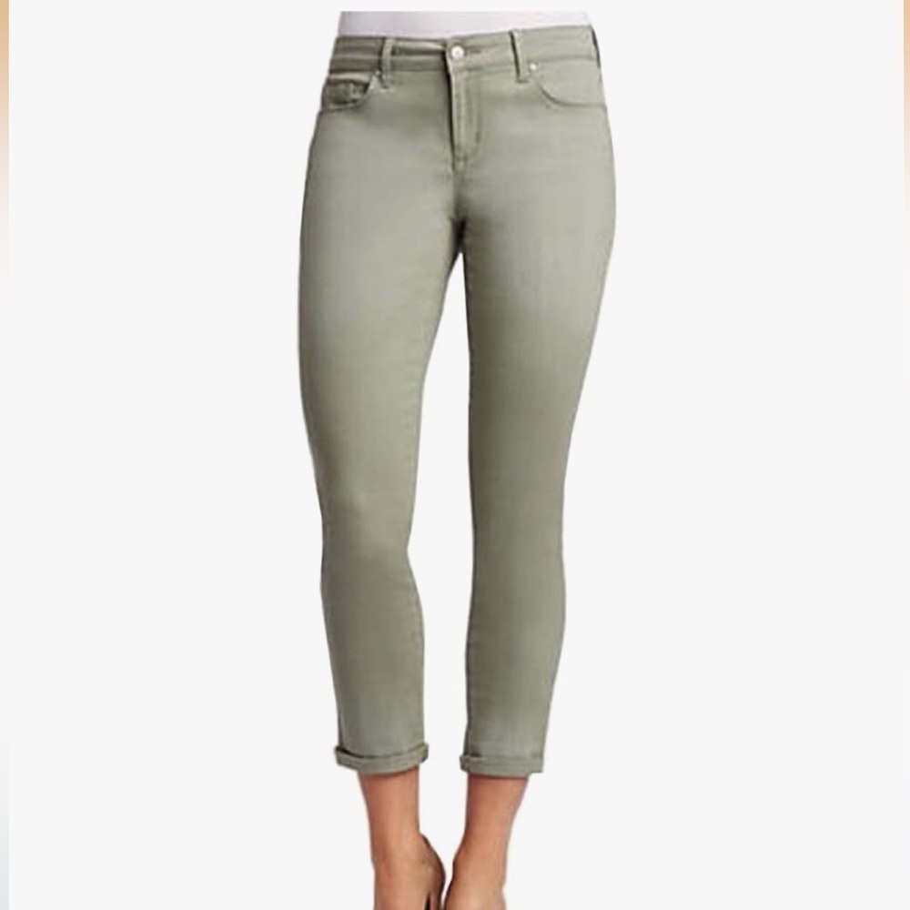 2/$30 Jessica Simpson Meadow Green Rolled Cropped Skinny Jeans Size 6